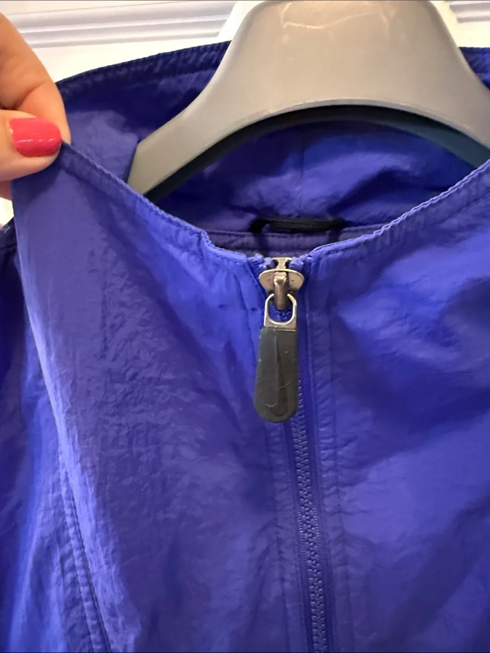 Vintage 90s Nike Blue Windbreaker Jacket Youth XL 16-18